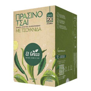 El Greco Green Tea with Nettle Lemon 20×1.3g Greek Bazaar