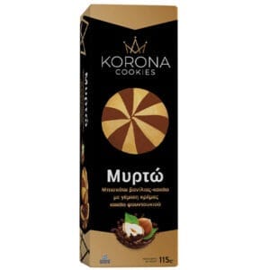Korona Cookies With Chocolate and Hazelnut Praline 115g