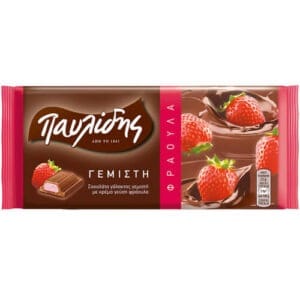 Pavlidis Milk Chocolate Strawberry 100g