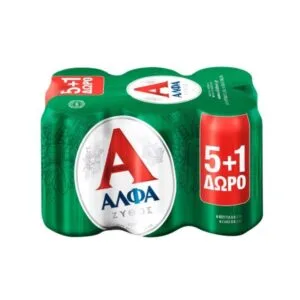 Alfa Beer Cans 330ml x 6 Cans – Aspri